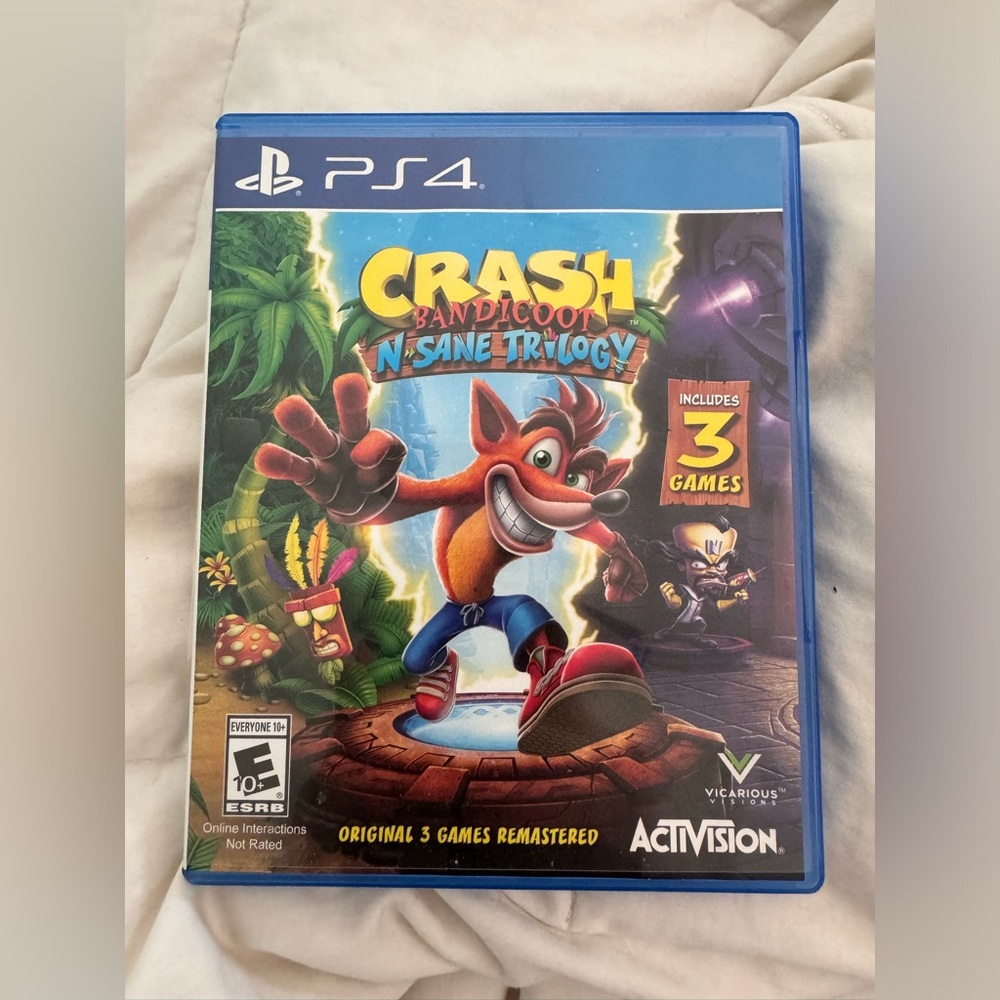 Crash bandicoot PS4 video game